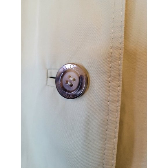 Michael Kors Trench Coat Womens Size L Mint Green GUC! - Picture 6 of 16